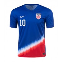 Pánský Fotbalový dres Spojené Státy Christian Pulisic #10 Copa America 2024 Venkovní Krátký Rukáv